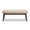 Elia Mid Century Modern Walnut Wood Fabric Button Tufted Bench - Baxton Studio 2 Elia Mid Century Modern Walnut Wood Fabric Button Tufted Bench - Baxton Studio -Home Furniture Shop-Baxton Studio GUEST 0162ca81 1643 4008 9dde 1852682a82be