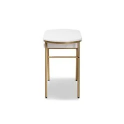 Mabel Metal Console Table With Faux Marble Tabletop Gold - Baxton Studio -Home Furniture Shop-Baxton Studio GUEST 03bf758a 0e86 426a a85b 104f1234fd9c