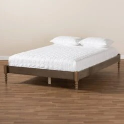 Cielle French Bohemian Wood Platform Bed Frame - Baxton Studio -Home Furniture Shop-Baxton Studio GUEST 03ced6fc 3157 4eb2 867b 9db561e3eaa8