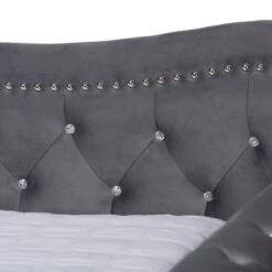 Abbie Velvet Fabric Upholstered Crystal Tufted Daybed - Baxton Studio 11 Abbie Velvet Fabric Upholstered Crystal Tufted Daybed - Baxton Studio -Home Furniture Shop-Baxton Studio GUEST 0423f537 0eec 4dc9 b8ca b888f77d7826