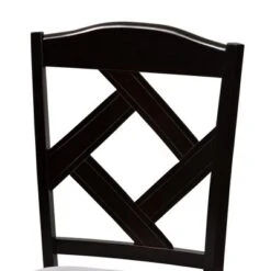 Set Of 2 Ruth Espresso Finished Dining Chair Gray/ Brown - Baxton Studio -Home Furniture Shop-Baxton Studio GUEST 04bdf8f9 788e 4475 b8f8 089a59eb454c