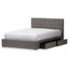 King Rene Modern And Contemporary Fabric 4-Drawer Storage Platform Bed Gray - Baxton Studio 2 King Rene Modern And Contemporary Fabric 4-Drawer Storage Platform Bed Gray - Baxton Studio -Home Furniture Shop-Baxton Studio GUEST 05b7aa56 ddaf 4246 9bba 624598ba339f