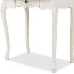 2pc Macsen Wood Vanity Set With Adjustable Mirror White - Baxton Studio -Home Furniture Shop-Baxton Studio GUEST 0610e8ac 9576 4048 ae04 e638d5c242aa