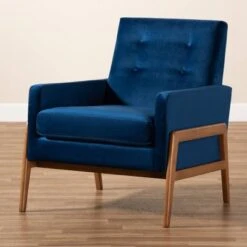 Perris Mid-Century Modern Velvet Fabric Upholstered Wood Lounge Chair - Baxton Studio 17 Perris Mid-Century Modern Velvet Fabric Upholstered Wood Lounge Chair - Baxton Studio -Home Furniture Shop-Baxton Studio GUEST 063c4ed8 b305 49e3 bb4e 0ea066700ff8