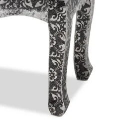 Wycliff Metal And Mirrored Glass 2 Drawer Nightstand Dark Gray/Silver - Baxton Studio -Home Furniture Shop-Baxton Studio GUEST 06c32dd7 08ab 4e28 a689 d2db0cb8f653