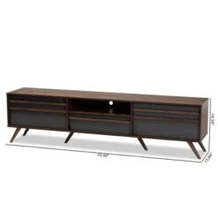 Naoki Wood TV Stand For TVs Up To 75" Gray/Walnut - Baxton Studio 17 Naoki Wood TV Stand For TVs Up To 75" Gray/Walnut - Baxton Studio -Home Furniture Shop-Baxton Studio GUEST 08364ac9 31ad 448f bbaa 347ddf71ae14