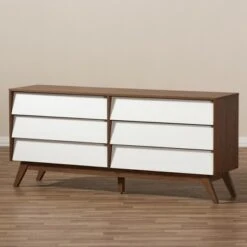 Hildon Mid-Century Modern Wood 6 Drawer Storage Dresser Brown - Baxton Studio 11 Hildon Mid-Century Modern Wood 6 Drawer Storage Dresser Brown - Baxton Studio -Home Furniture Shop-Baxton Studio GUEST 0cdd7276 9b87 46c5 bc82 09887fa99ea7