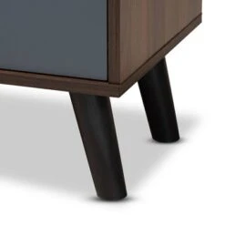 Clapton Multi Toned Wood TV Stand For TVs Up To 75" Gray/Brown - Baxton Studio -Home Furniture Shop-Baxton Studio GUEST 0ea88e6b 2a30 4824 b392 2fed5a9f5673