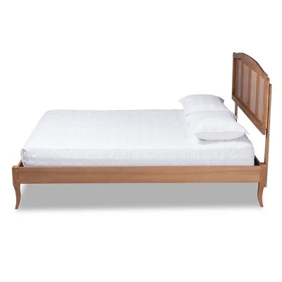 Marieke Wood Platform Bed Ash Walnut - Baxton Studio 3 Marieke Wood Platform Bed Ash Walnut - Baxton Studio
