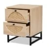 Ardon Bohemian Wood And Metal 1 Drawer Nightstand With Rattan Light Brown/Black - Baxton Studio 1 Ardon Bohemian Wood And Metal 1 Drawer Nightstand With Rattan Light Brown/Black - Baxton Studio -Home Furniture Shop-Baxton Studio GUEST 0fd0f385 3706 4df4 a36d 804afad646d6