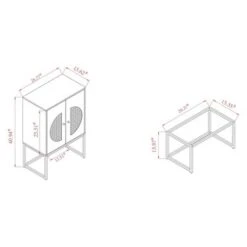 Ardon Bohemian Wood And Metal 2 Door Storage Cabinet With Rattan Light Brown/Black - Baxton Studio -Home Furniture Shop-Baxton Studio GUEST 0ff02aee 50ed 4b70 8e4c ebfaa6e89af5