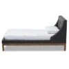Louvain Modern And Contemporary Fabric Upholstered Walnut - Finished Platform Bed Dark Gray - Baxton Studio -Home Furniture Shop-Baxton Studio GUEST 1114015c bdf9 40c3 824e 23094764cfbc