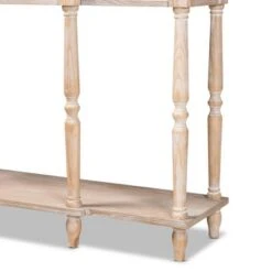 Hallan Wood 3 Drawer Console Table Oak Brown - Baxton Studio -Home Furniture Shop-Baxton Studio GUEST 1130df38 0ebe 41f3 8c8c 0326afb251ee