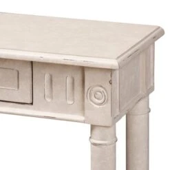 Ariella Whitewashed 1 Drawer End Table White - Baxton Studio 16 Ariella Whitewashed 1 Drawer End Table White - Baxton Studio -Home Furniture Shop-Baxton Studio GUEST 1187407f 4b3f 49e9 8e67 b37c8894de4f