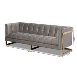 Ambra Velvet Sofa - Baxton Studio -Home Furniture Shop-Baxton Studio GUEST 11eb148f 8fba 43e5 a68c b83310eba883
