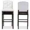 Set Of 2 Ginaro Faux Leather Button Tufted Upholstered Swivel Barstools White - Baxton Studio -Home Furniture Shop-Baxton Studio GUEST 12fa08e8 72f8 4978 9130 2b016faff12b
