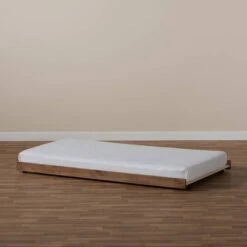 Twin Veles Trundle Bed Ash Walnut - Baxton Studio -Home Furniture Shop-Baxton Studio GUEST 131c7775 abd2 4e55 84bc e54c38ba27e3