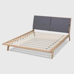 Emile Fabric Upholstered Platform Bed - Baxton Studio 11 Emile Fabric Upholstered Platform Bed - Baxton Studio -Home Furniture Shop-Baxton Studio GUEST 1480bc20 4a54 43b5 8b88 7787a6d5ca5c