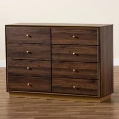 Cormac Wood And Metal 8 Drawer Dresser Walnut Brown/Gold - Baxton Studio -Home Furniture Shop-Baxton Studio GUEST 14845297 4006 47a5 bdc4 675c88bbd7b9