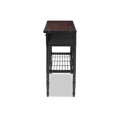 2 Drawer Jana Dining Room Server Brown - Baxton Studio 8 2 Drawer Jana Dining Room Server Brown - Baxton Studio - Image 6