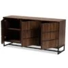 Neil Wood And Metal Dining Room Buffet Brown/Black - Baxton Studio 2 Neil Wood And Metal Dining Room Buffet Brown/Black - Baxton Studio -Home Furniture Shop-Baxton Studio GUEST 165cc4d2 cd8b 4671 89d5 8c5e61ba52bb