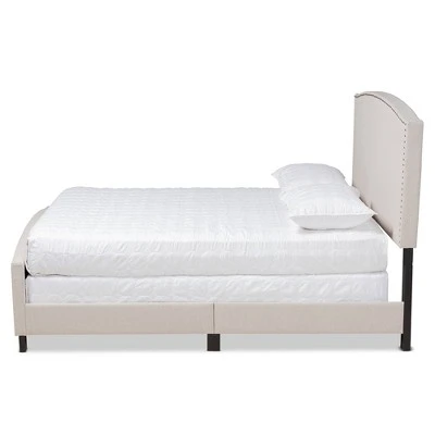 Morgan Fabric Upholstered Panel Bed - Baxton Studio 3 Morgan Fabric Upholstered Panel Bed - Baxton Studio