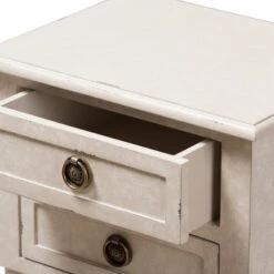 Lenore Country Cottage Farmhouse 2 Drawer Nightstand White - Baxton Studio -Home Furniture Shop-Baxton Studio GUEST 16c99834 e95c 498e 8d80 dcddf9d924af