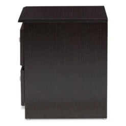 Carine Modern And Contemporary Finished 2 Drawer Nightstand Dark Brown - Baxton Studio -Home Furniture Shop-Baxton Studio GUEST 18d762a5 bcec 4a0c a172 6c889cf3e794