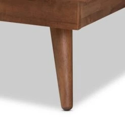 Full Nura Wood And Synthetic Rattan Platform Bed Walnut Brown - Baxton Studio -Home Furniture Shop-Baxton Studio GUEST 18f349cc 291a 495f 8517 48c4a4599301