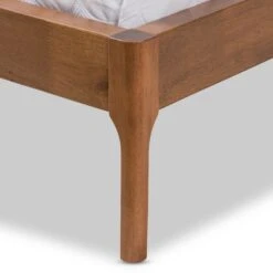 Brooklyn Mid Century Modern Walnut Wood Fabric Upholstered Platform Bed Beige - Baxton Studio 15 Brooklyn Mid Century Modern Walnut Wood Fabric Upholstered Platform Bed Beige - Baxton Studio -Home Furniture Shop-Baxton Studio GUEST 19d09693 05c4 4528 ba50 fcf1b5e69ec3