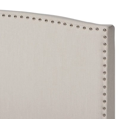Morgan Fabric Upholstered Panel Bed - Baxton Studio 5 Morgan Fabric Upholstered Panel Bed - Baxton Studio - Image 3