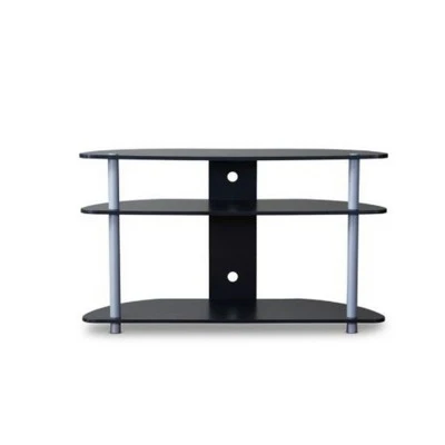 Orbit And Silver TV Stand For TVs Up To 40" Black/Silver - Baxton Studio 4 Orbit And Silver TV Stand For TVs Up To 40" Black/Silver - Baxton Studio - Image 2