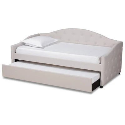 Becker Transitional Daybed With Trundle - Baxton Studio 3 Becker Transitional Daybed With Trundle - Baxton Studio