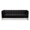Ambra Velvet Upholstered And Button Tufted Sofa Black/Gold - Baxton Studio -Home Furniture Shop-Baxton Studio GUEST 1aaed35b cd9a 44ce 9de9 2252e050a2fd