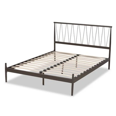 Samir Metal Platform Bed Black - Baxton Studio 7 Samir Metal Platform Bed Black - Baxton Studio - Image 5