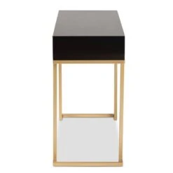 Beagan Wood And Metal 2 Drawer Console Table Black/Gold - Baxton Studio 14 Beagan Wood And Metal 2 Drawer Console Table Black/Gold - Baxton Studio -Home Furniture Shop-Baxton Studio GUEST 1b3f0fb6 67a1 46a2 91f7 7575c67a0c27