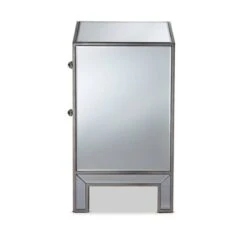 Fadri 2 Drawers Mirrored Nightstand - Baxton Studio -Home Furniture Shop-Baxton Studio GUEST 1bed84cb 4b3e 498b 88bb ebc605025ab9