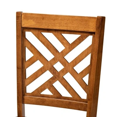 Caron Wood Dining Chair Set - Baxton Studio 5 Caron Wood Dining Chair Set - Baxton Studio - Image 3