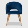 Vianne Velvet Upholstered Metal Dining Chair Navy Blue/Gold - Baxton Studio -Home Furniture Shop-Baxton Studio GUEST 1cf4e13a 577f 487c a52e e6ed096835b8