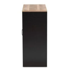 Connell Two-Tone Wood And Metal Sideboard Buffet Natural Brown/Black - Baxton Studio -Home Furniture Shop-Baxton Studio GUEST 1d1d4e12 3e44 41f4 a047 48b56b2d4de1