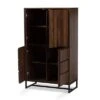 Neil Wood And Metal Storage Cabinet Brown/Black - Baxton Studio -Home Furniture Shop-Baxton Studio GUEST 1d3866be 2c0e 4249 98c5 88cfd9dbf5af