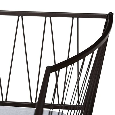 Twin Lysa Metal Daybed Black - Baxton Studio 5 Twin Lysa Metal Daybed Black - Baxton Studio - Image 3