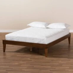 Lucina Walnut Platform Bed Frame Brown - Baxton Studio 16 Lucina Walnut Platform Bed Frame Brown - Baxton Studio -Home Furniture Shop-Baxton Studio GUEST 1e27af14 d1a3 4752 b72a 8390149fadd9