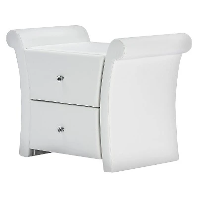 Victoria 2 Storage Drawer Nightstand - Baxton Studio 5 Victoria 2 Storage Drawer Nightstand - Baxton Studio - Image 3