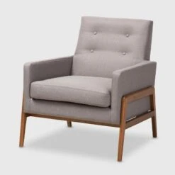Perris Fabric Upholstered Walnut Wood Lounge Chair - Baxton Studio 21 Perris Fabric Upholstered Walnut Wood Lounge Chair - Baxton Studio -Home Furniture Shop-Baxton Studio GUEST 1ecbc7ef 9f40 4f1d a845 39ba750ae127