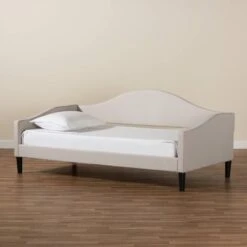 Twin Milligan Upholstered And Wood Daybed - Baxton Studio -Home Furniture Shop-Baxton Studio GUEST 215fa27f f24b 4e5c a444 60026a7580f0 1