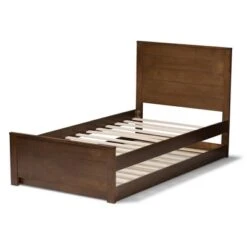 Twin Catalina Modern Classic Mission Style Finished Wood Platform Bed With Trundle - Baxton Studio 19 Twin Catalina Modern Classic Mission Style Finished Wood Platform Bed With Trundle - Baxton Studio -Home Furniture Shop-Baxton Studio GUEST 22389f33 eaf3 4cc9 aa57 efedd698da9d