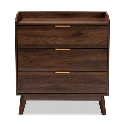 Lena Walnut Chest Brown - Baxton Studio 9 Lena Walnut Chest Brown - Baxton Studio - Image 7