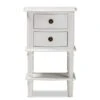 Audrey Finished 2 Drawer Nightstand White - Baxton Studio 1 Audrey Finished 2 Drawer Nightstand White - Baxton Studio -Home Furniture Shop-Baxton Studio GUEST 22870ecd ce67 4b93 9a06 f88c9cf590fe