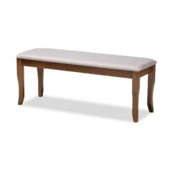Cornelie Fabric Upholstered Wood Dining Bench - Baxton Studio -Home Furniture Shop-Baxton Studio GUEST 23f91829 a33f 4a81 880f 02367c52e03a